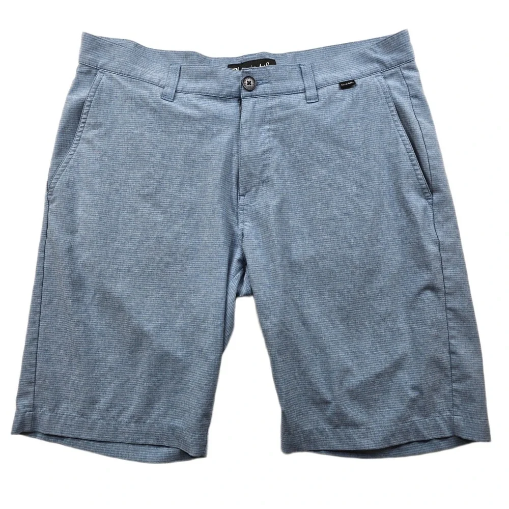 TravisMathew‎ Golf Shorts Mens 34 Blue Polyester Blend Stretch Athletic Beck